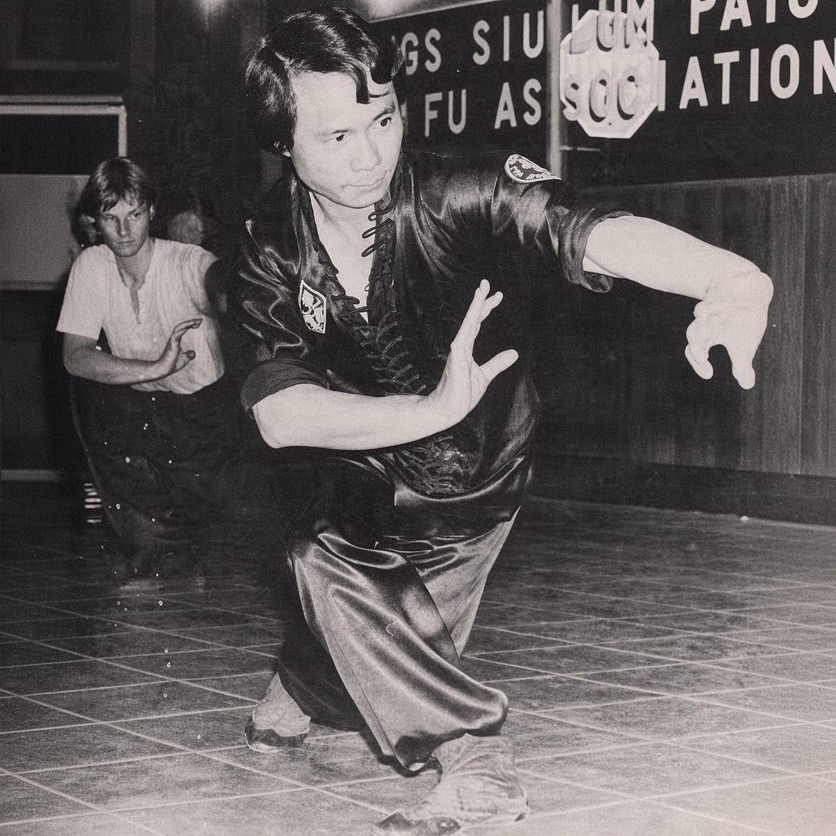 Master Buck Sam Kong in a low stance