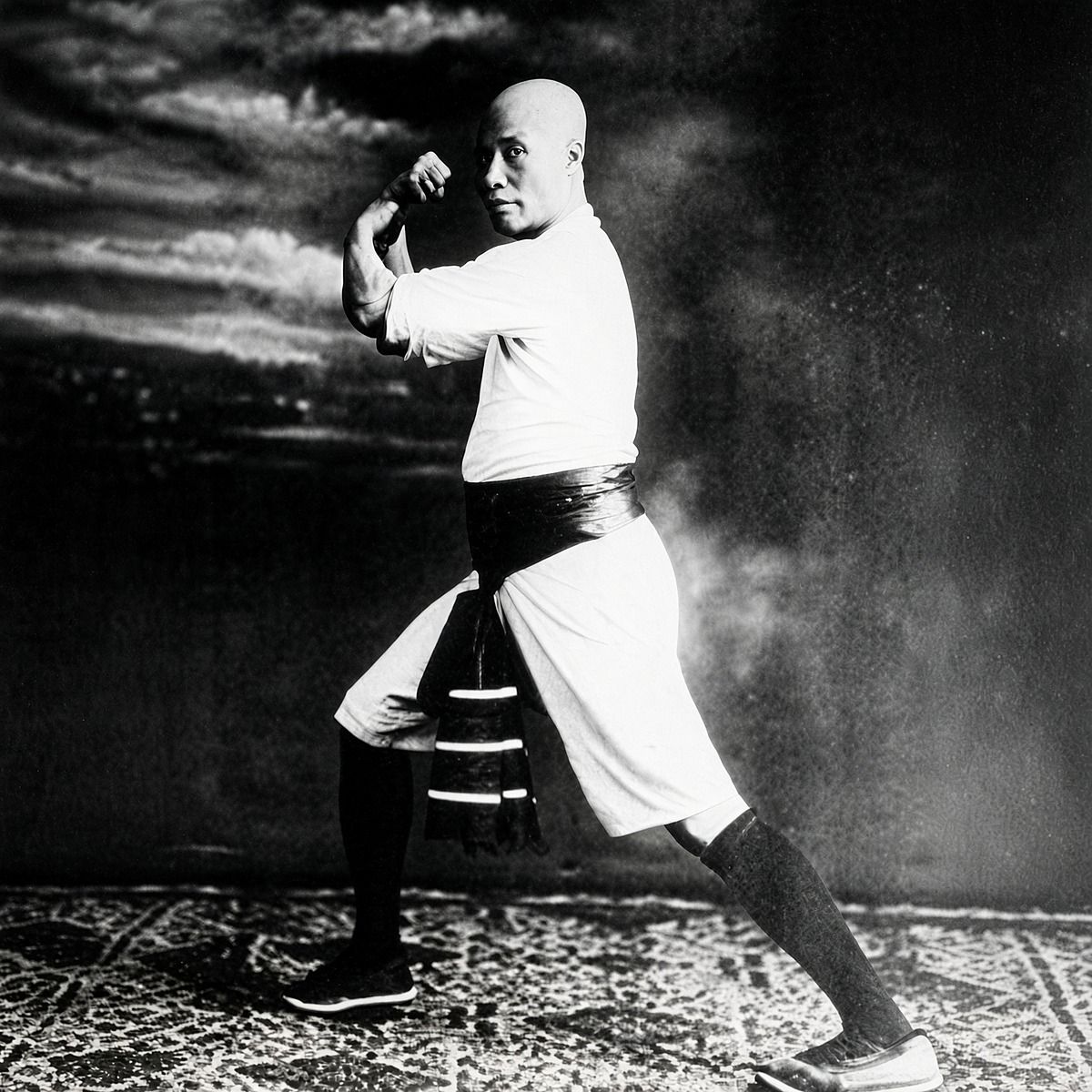 Grandmaster Lam Sai Wing in a fighting stance